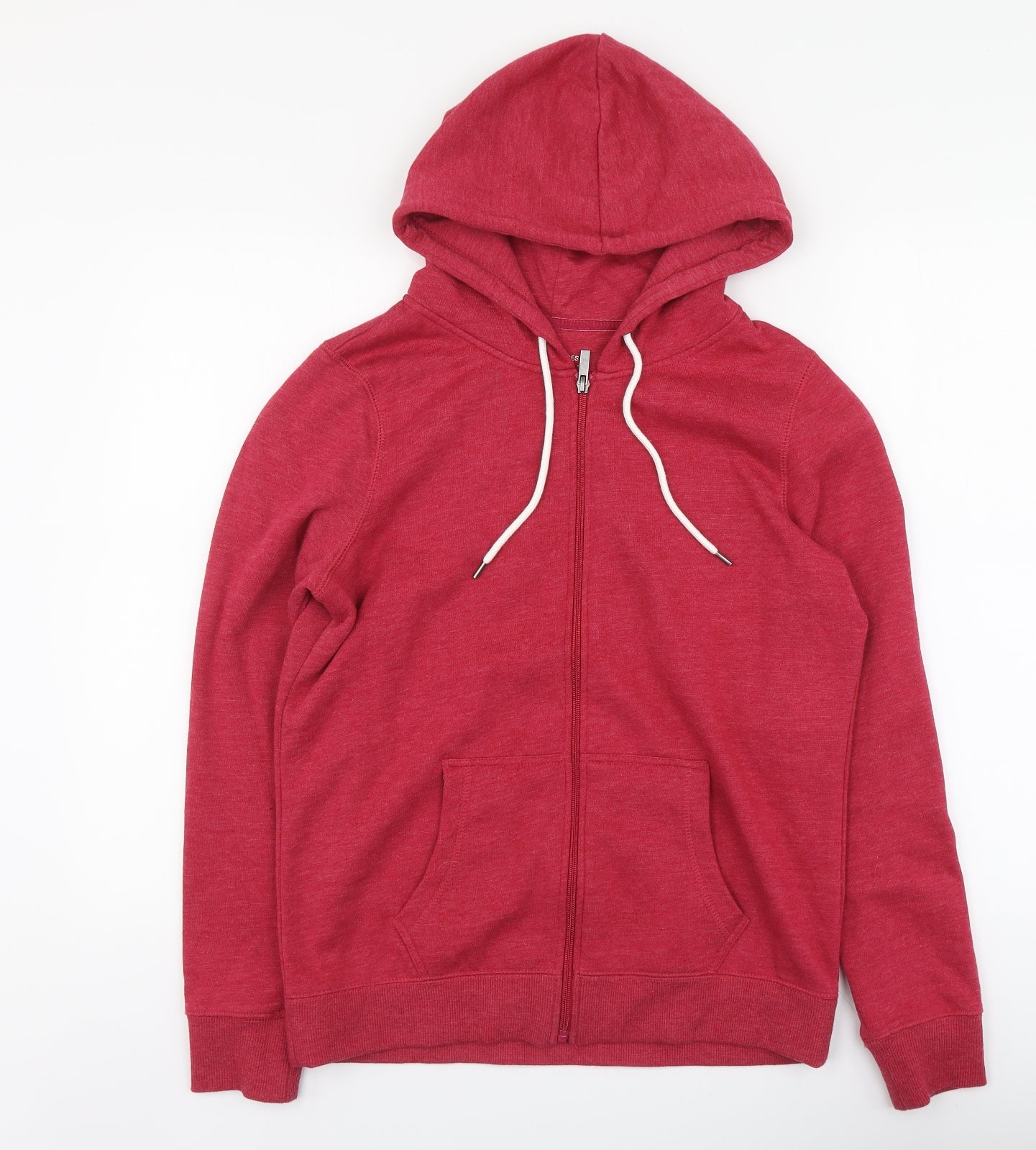 Dunnes Stores Womens Red Cotton Full Zip Hoodie Size 14 Zip