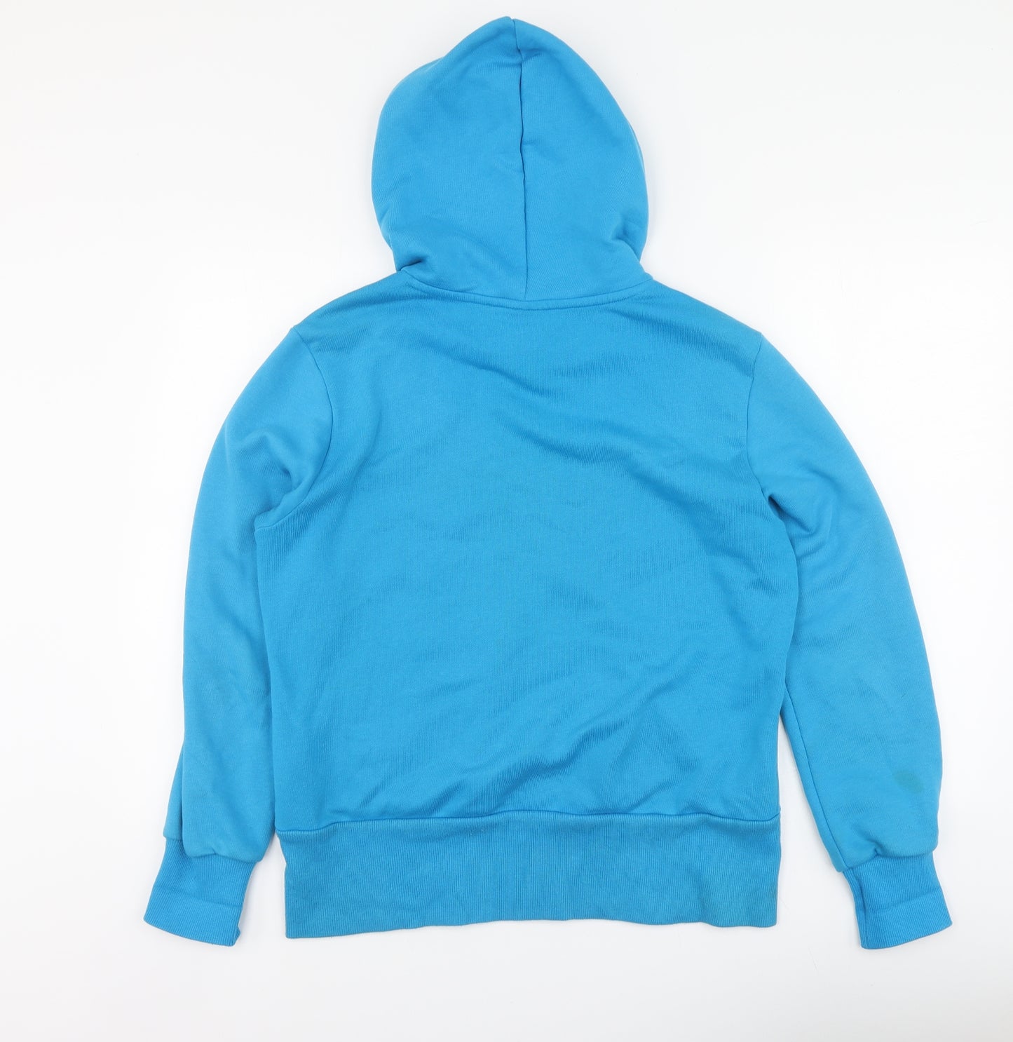 adidas Womens Blue Cotton Pullover Hoodie Size 18