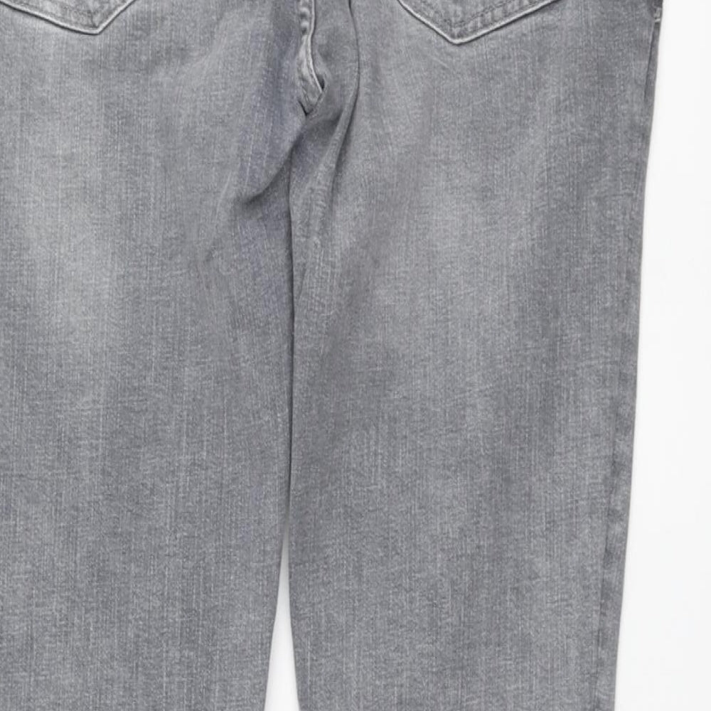 Denim & Co. Mens Grey Cotton Skinny Jeans Size 34 in L31 in Regular Button