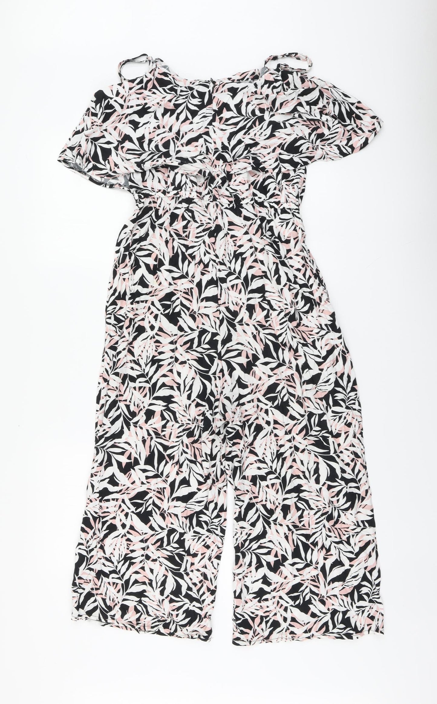New Look Girls Multicoloured Floral Polyester Jumpsuit One-Piece Size 14 Years