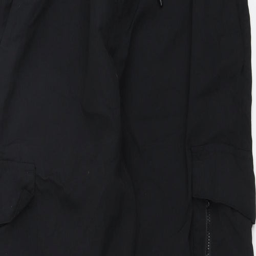 McKenzie Mens Black Polyamide Jogger Trousers Size M L30 in Regular Drawstring