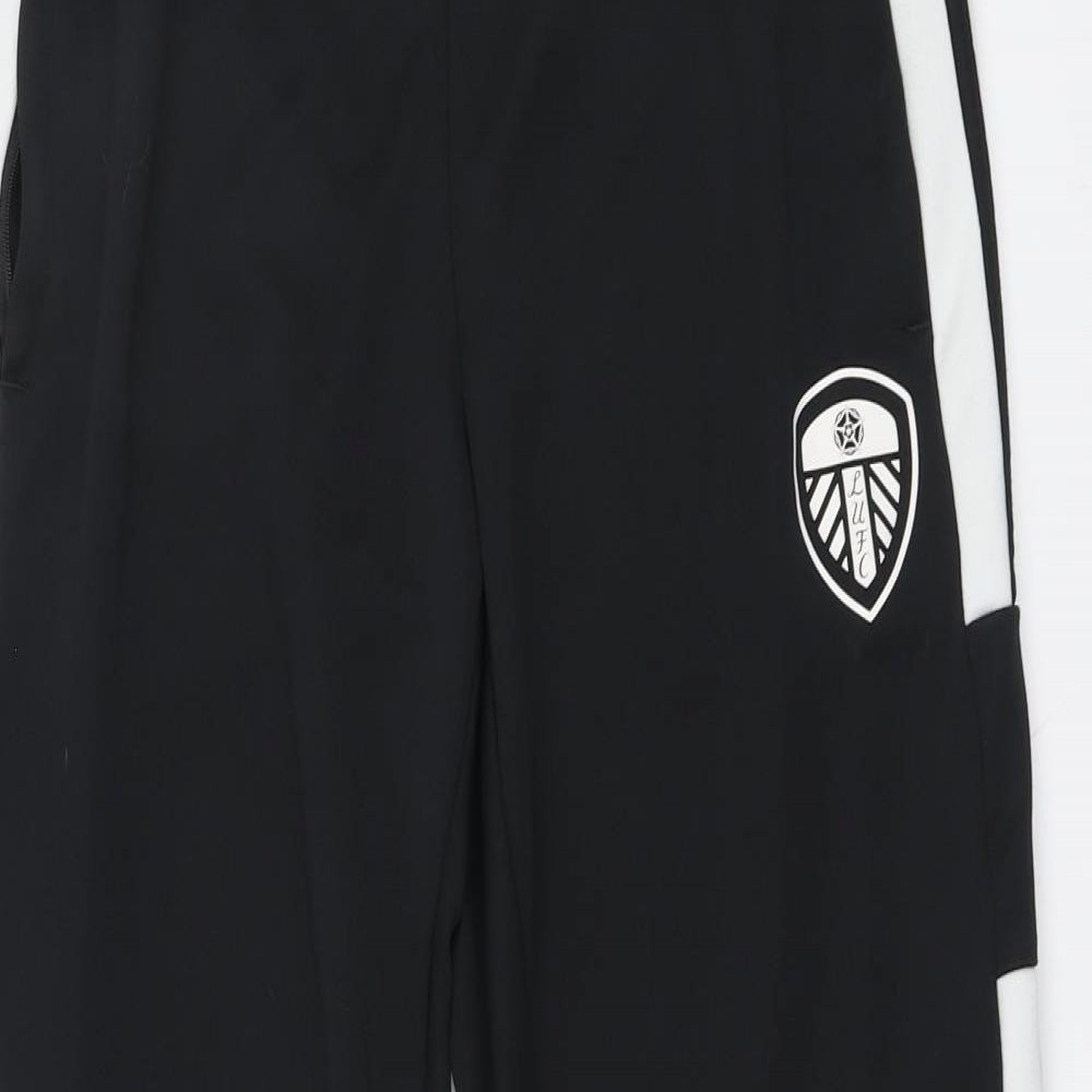adidas Mens Black Polyester Jogger Trousers Size L L28 in Regular
