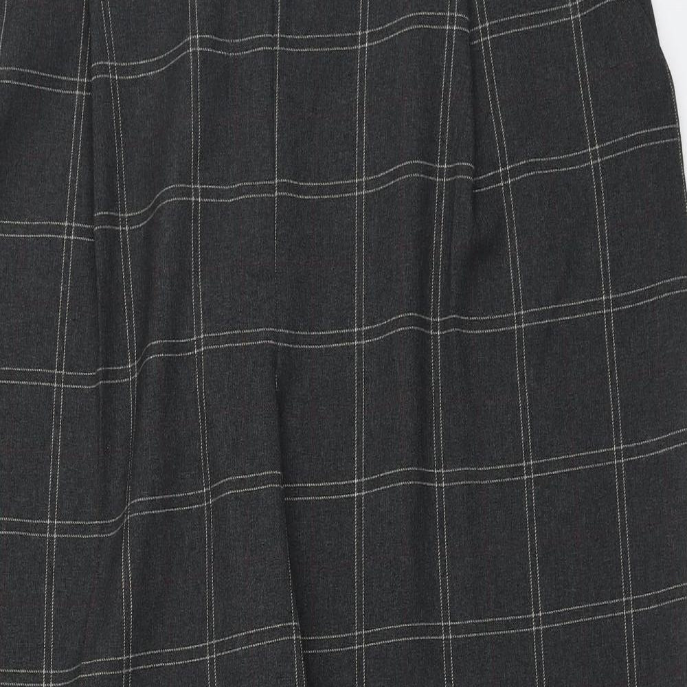 Primark Womens Beige Plaid Polyester Trousers Size 20 L27 in Regular