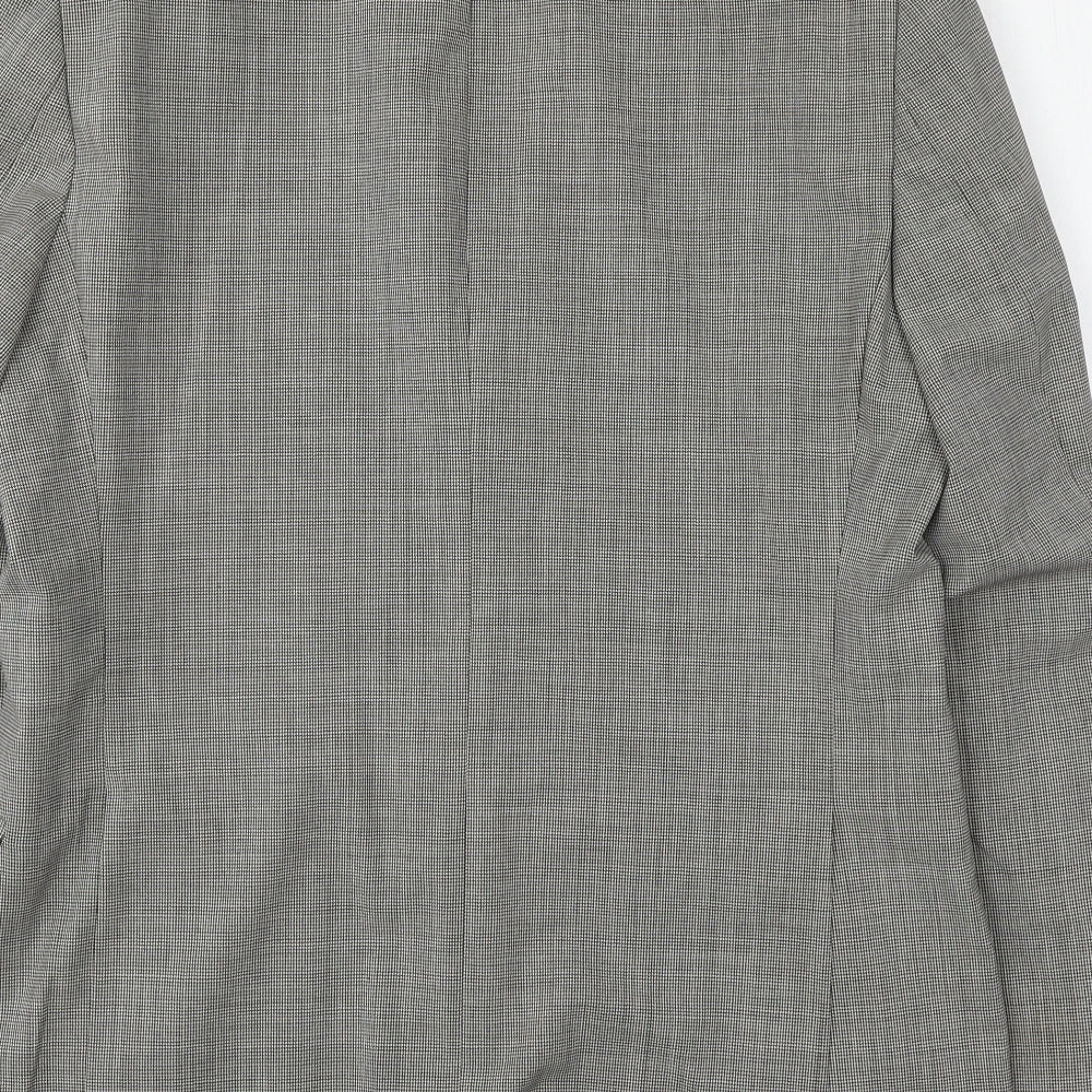 Marks and Spencer Mens Green Houndstooth Wool Jacket Suit Jacket Size M