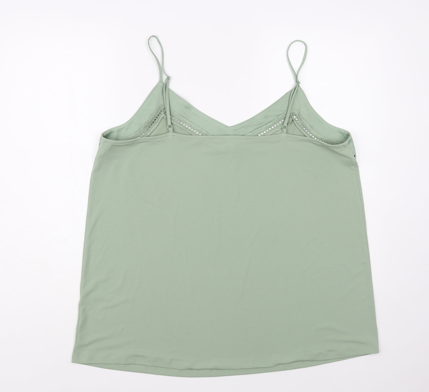 NEXT Womens Green Polyester Camisole Blouse Size 20 V-Neck