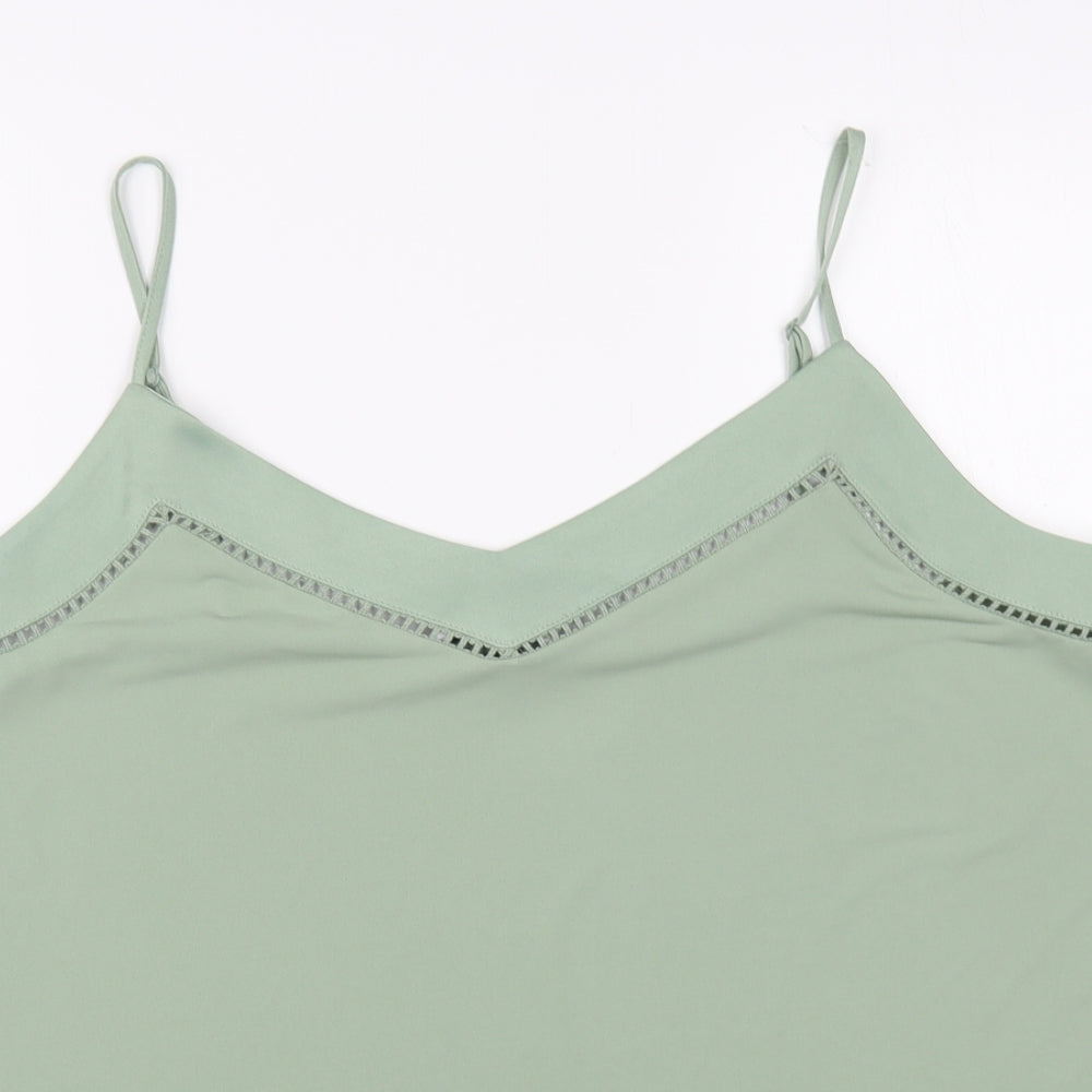 NEXT Womens Green Polyester Camisole Blouse Size 20 V-Neck
