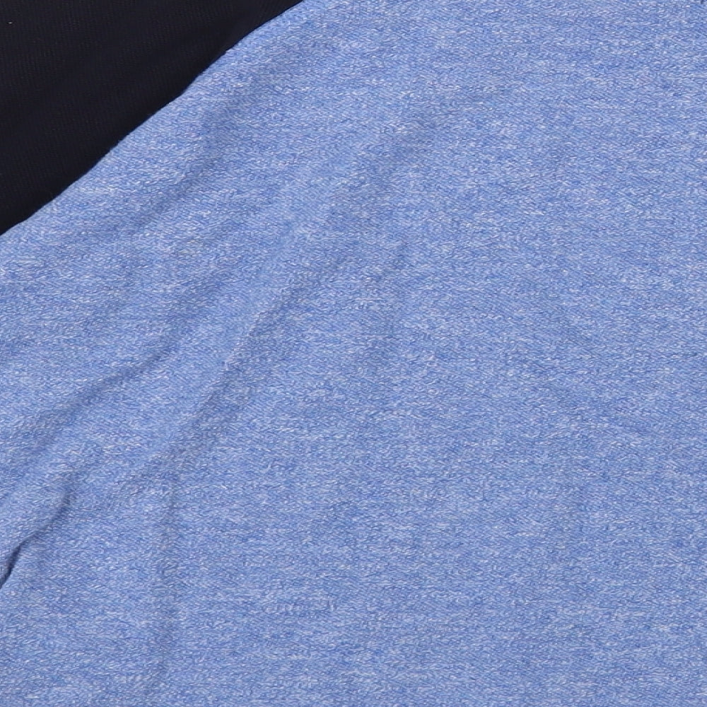 NEXT Boys Blue Colourblock Cotton Pullover T-Shirt Size 9 Years Crew Neck Pullover