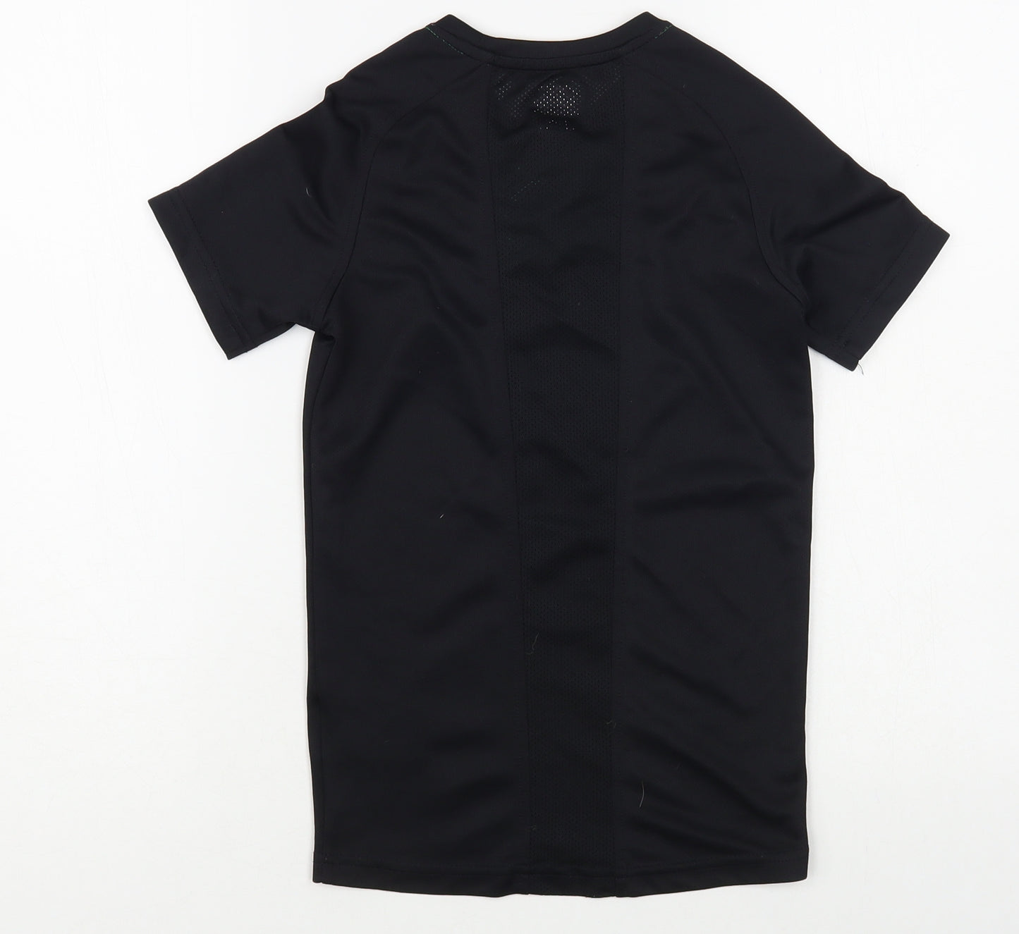 Canterbury Boys Black Polyester Jersey T-Shirt Size 8 Years Crew Neck Pullover - Irish Rugby IRFU