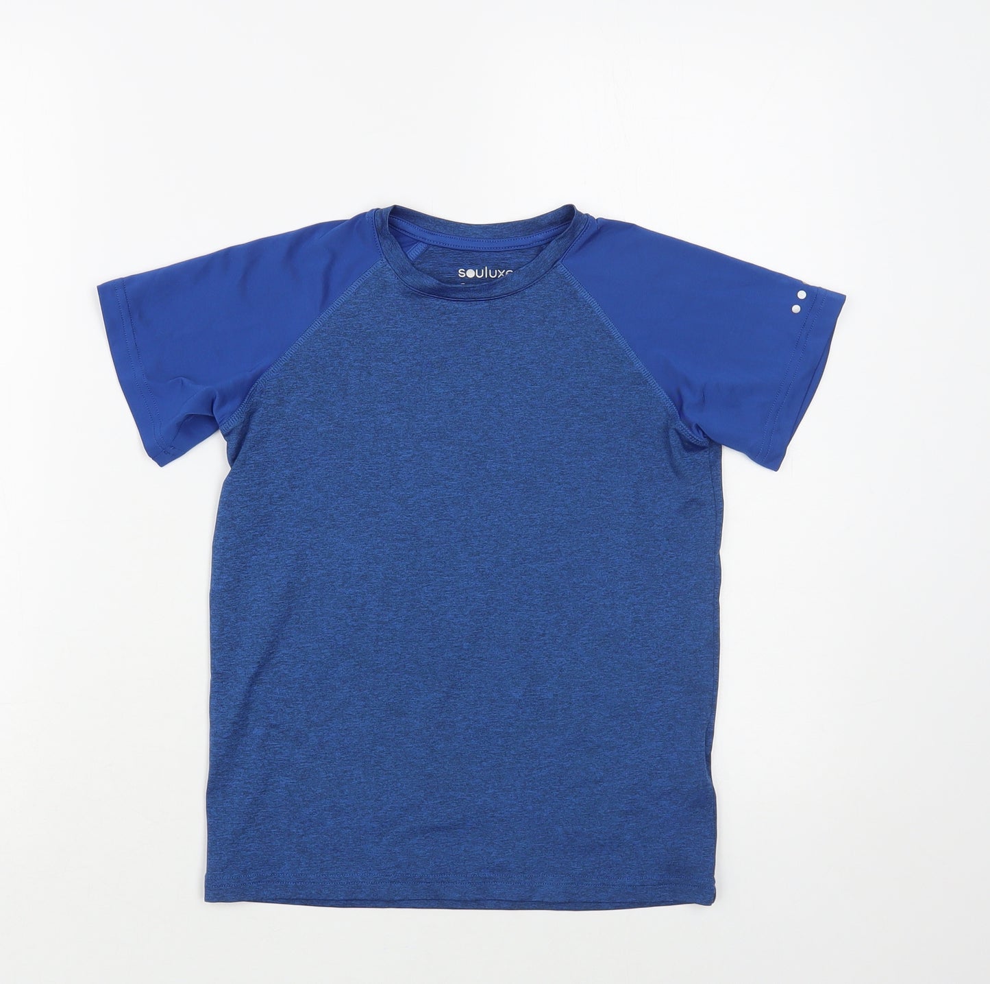 Matalan Boys Blue Polyester Pullover T-Shirt Size 8-9 Years Crew Neck Pullover