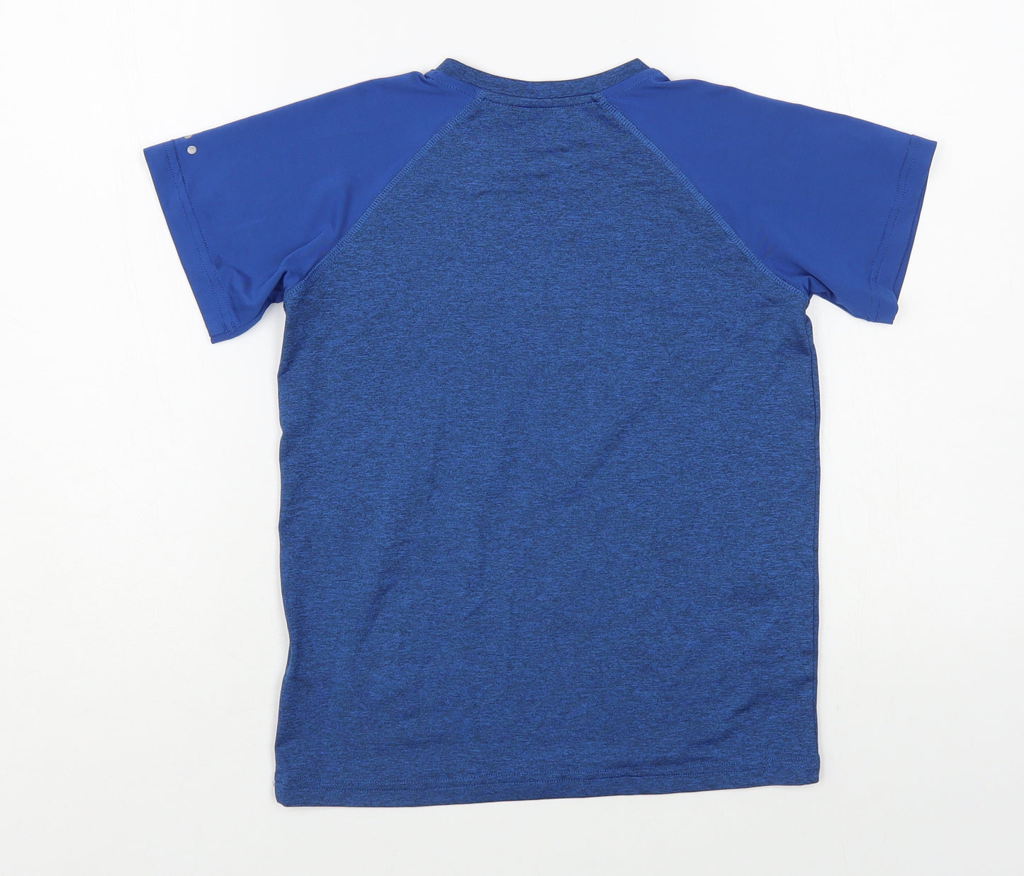 Matalan Boys Blue Polyester Pullover T-Shirt Size 8-9 Years Crew Neck Pullover