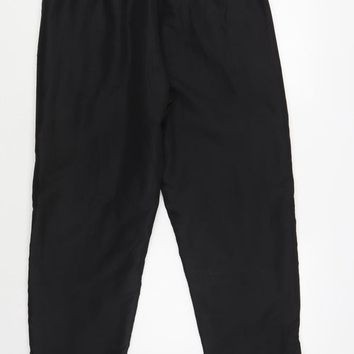 Dunnes Stores Mens Black Polyester Jogger Trousers Size L L30 in Regular Drawstring