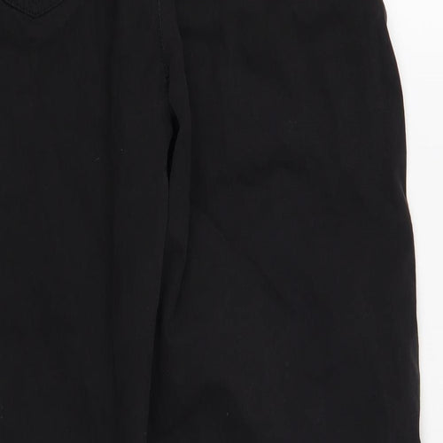 Denim Co. Womens Black Cotton Jogger Trousers Size 10 L30 in Regular Drawstring