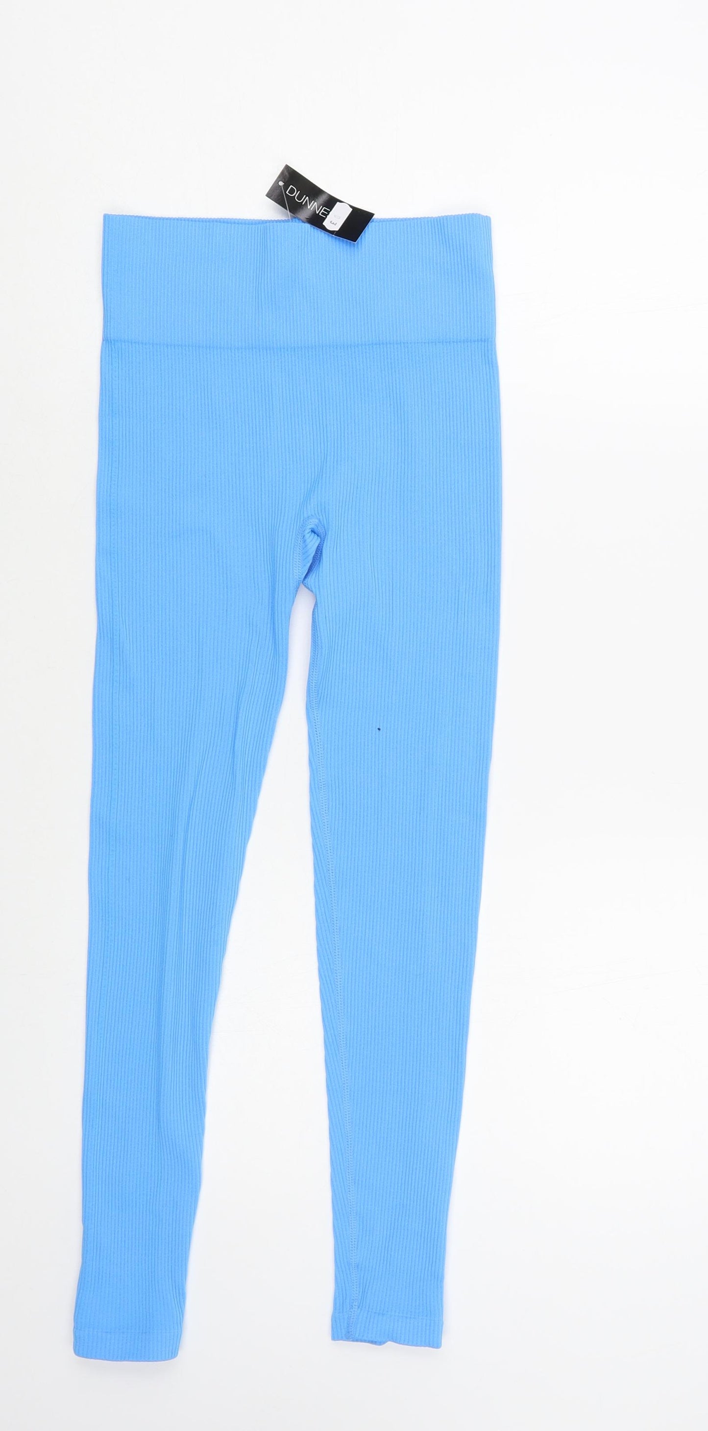 Dunnes Stores Womens Blue Polyamide Jogger Leggings Size XS L26 in