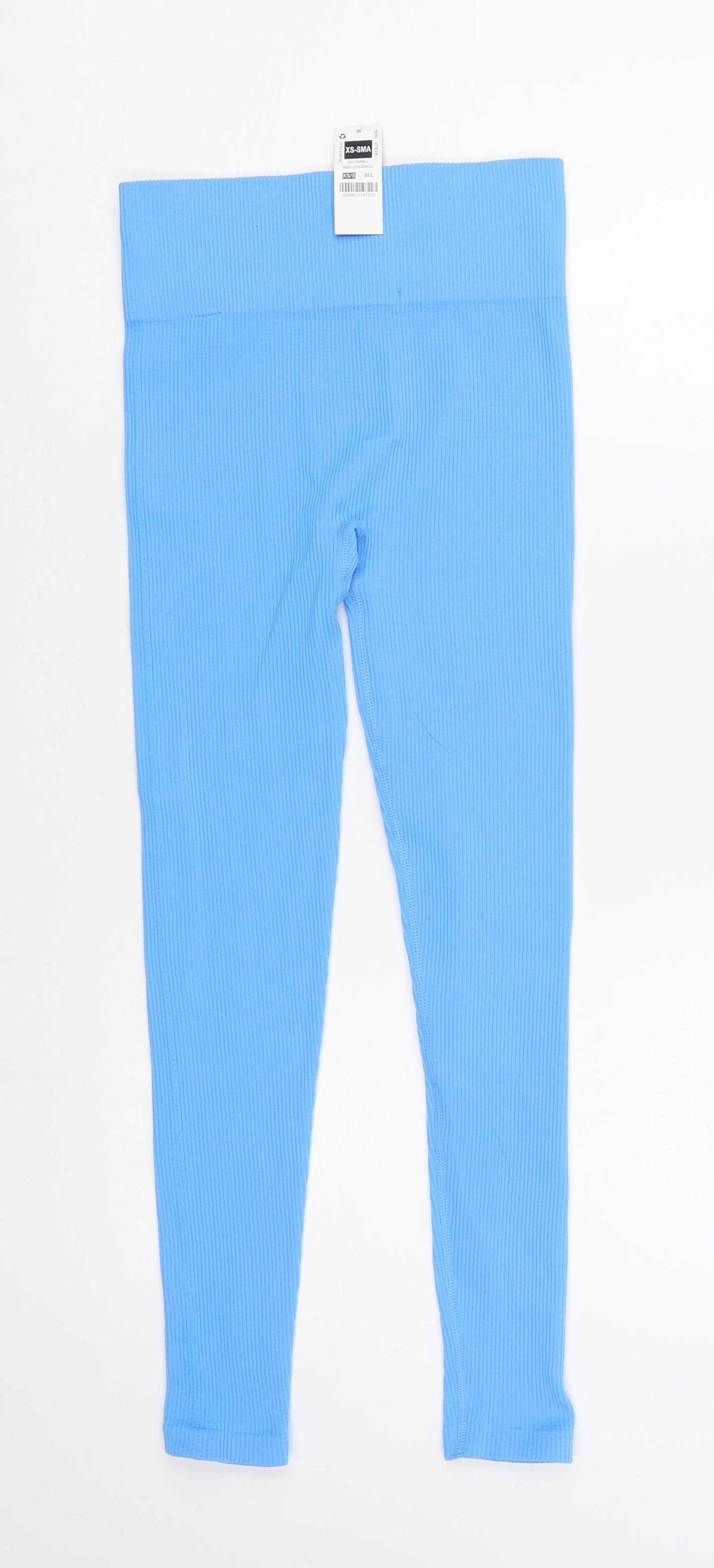 Dunnes Stores Womens Blue Polyamide Jogger Leggings Size XS L26 in