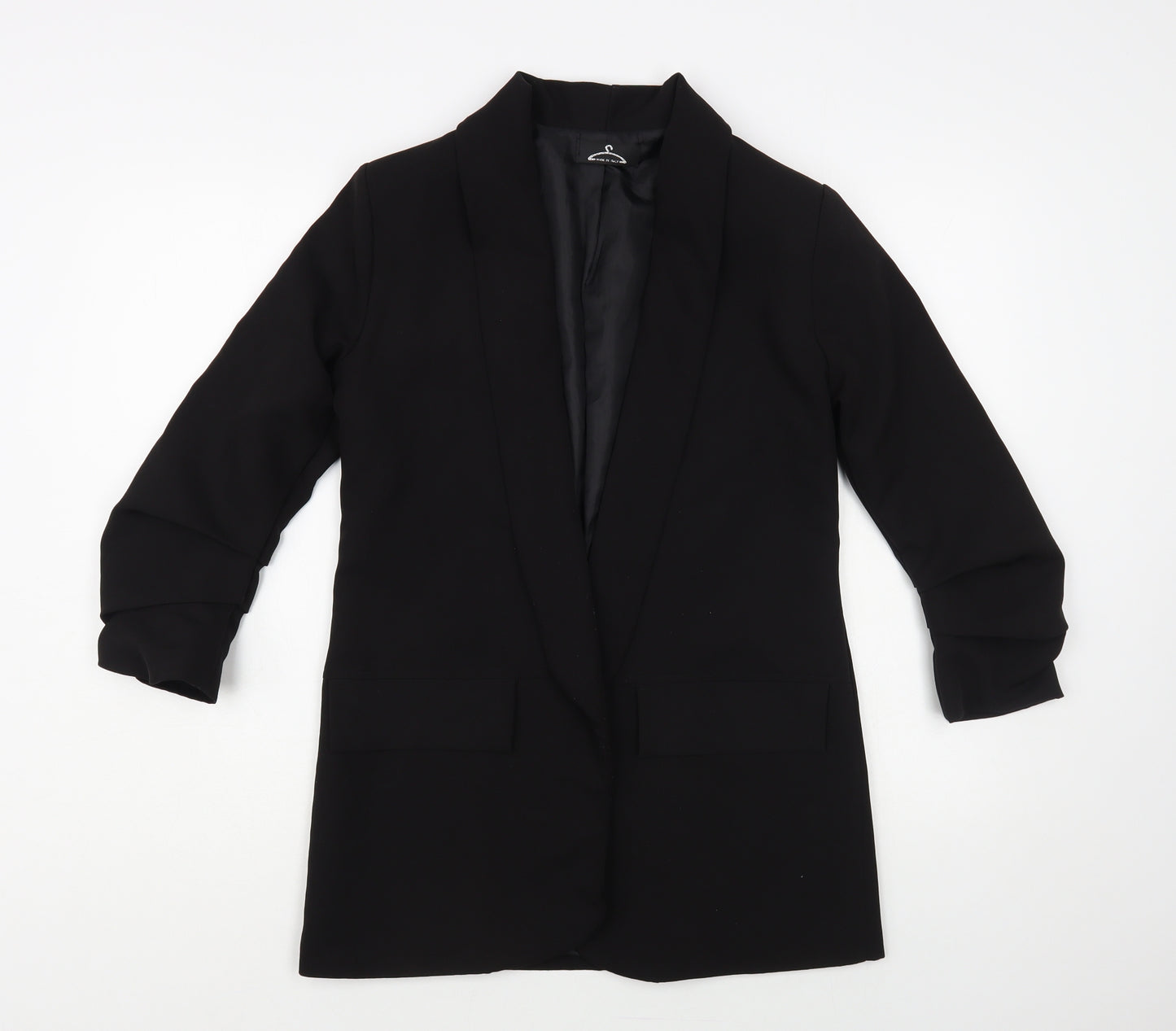 Made in Italy Womens Black Jacket Blazer Size M