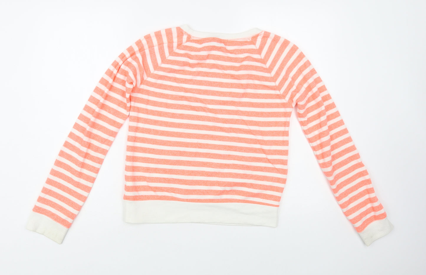 Gap Girls Pink Striped Polyester Pullover Sweatshirt Size 14-15 Years Pullover