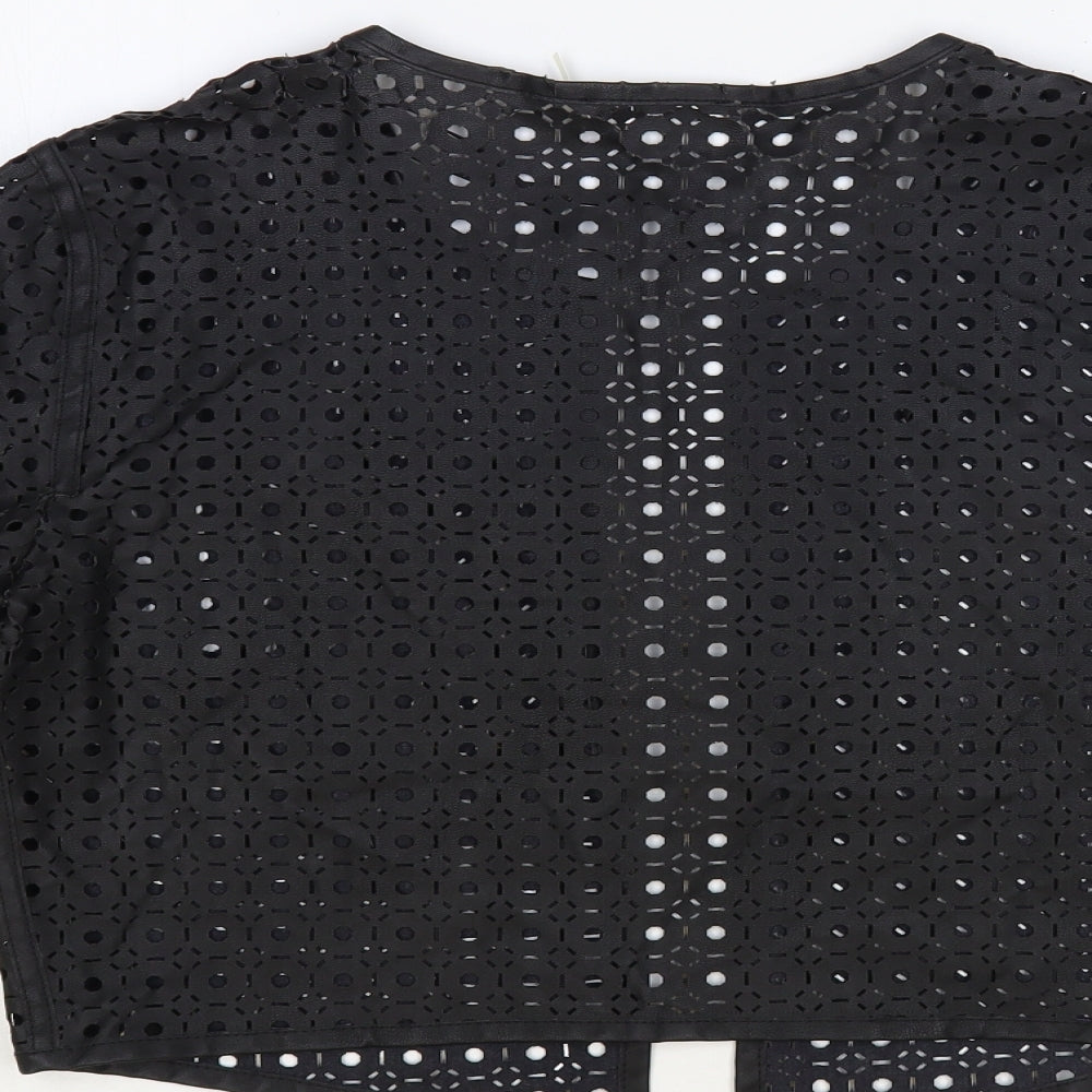 Calvin Klein Womens Black Jacket Blazer Size L - Cut Out