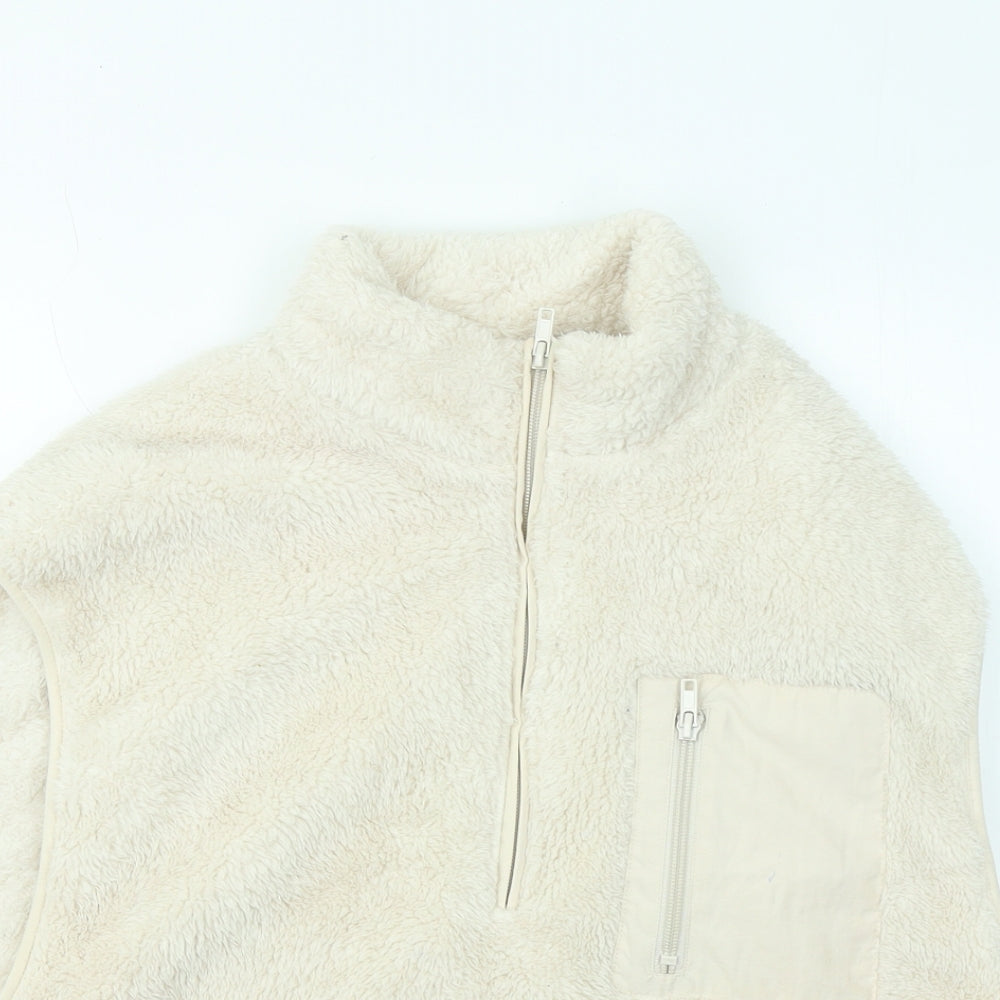 Divided by H&M Womens Beige Gilet Jacket Size S Zip