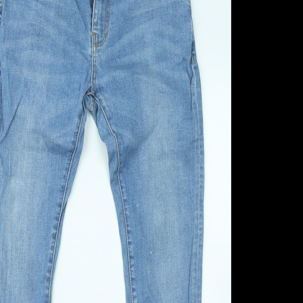 Very Womens Blue Cotton Skinny Jeans Size 32 in L29 in Regular Zip
