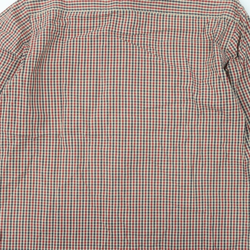 Regatta Mens Multicoloured Plaid Cotton Button-Up Size M Collared Button
