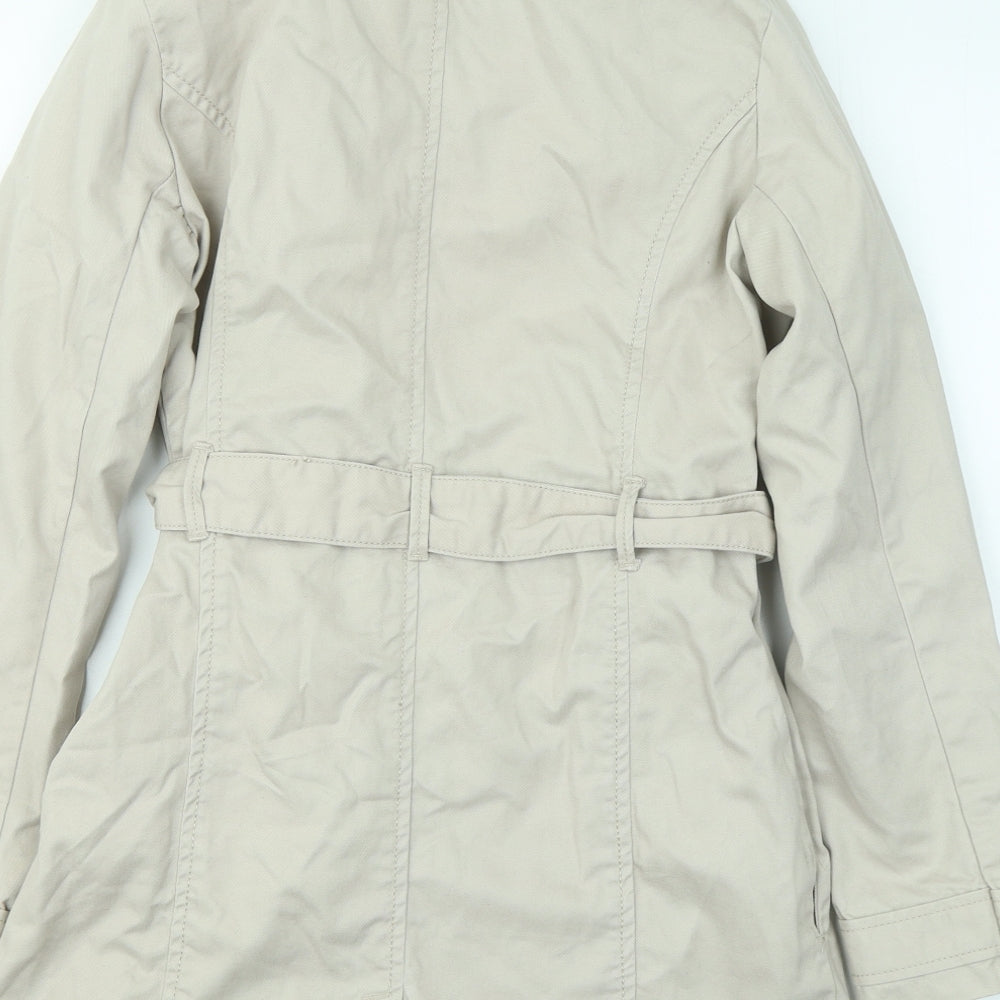 NEXT Girls Beige Trench Coat Coat Size 13 Years Button