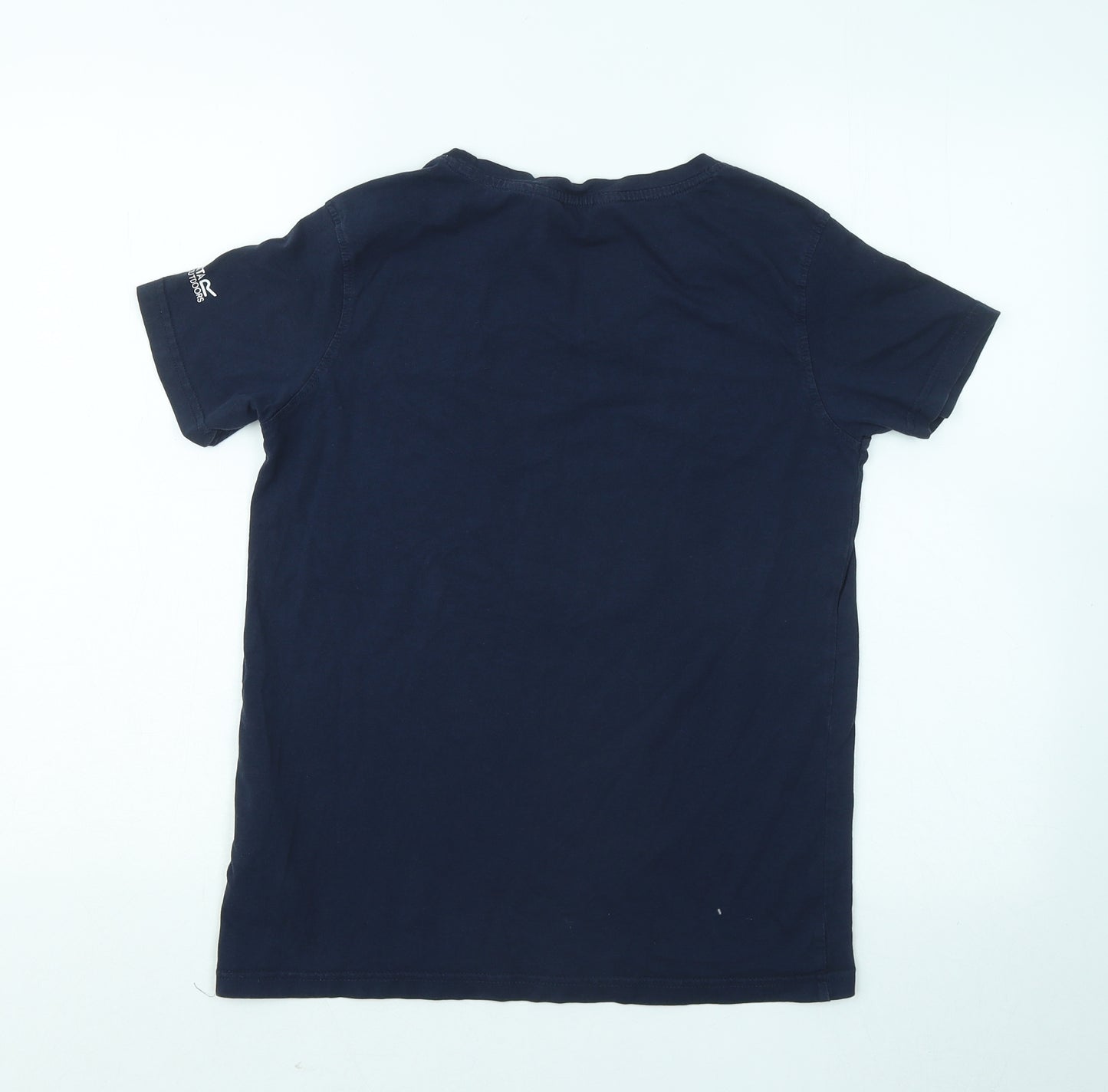 Regatta Womens Blue Cotton Basic T-Shirt Size 10 Round Neck - The Sky's The Limit