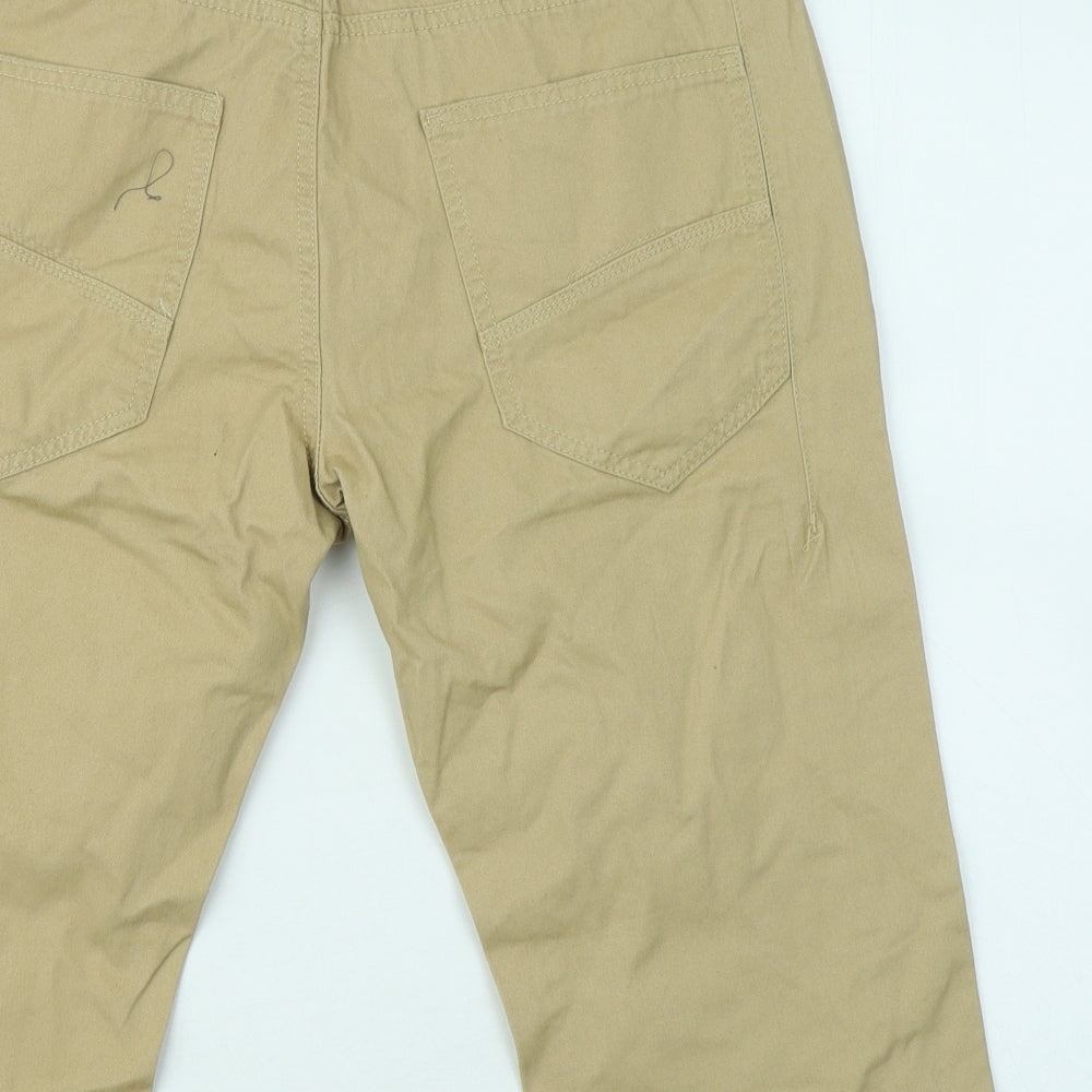Cedar Wood State Mens Brown Cotton Chino Shorts Size 30 in Regular Button