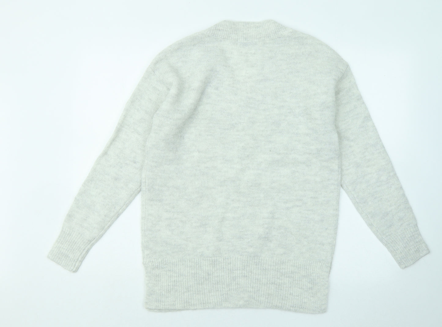 George Womens Gold V-Neck Polyester Pullover Jumper Size 8