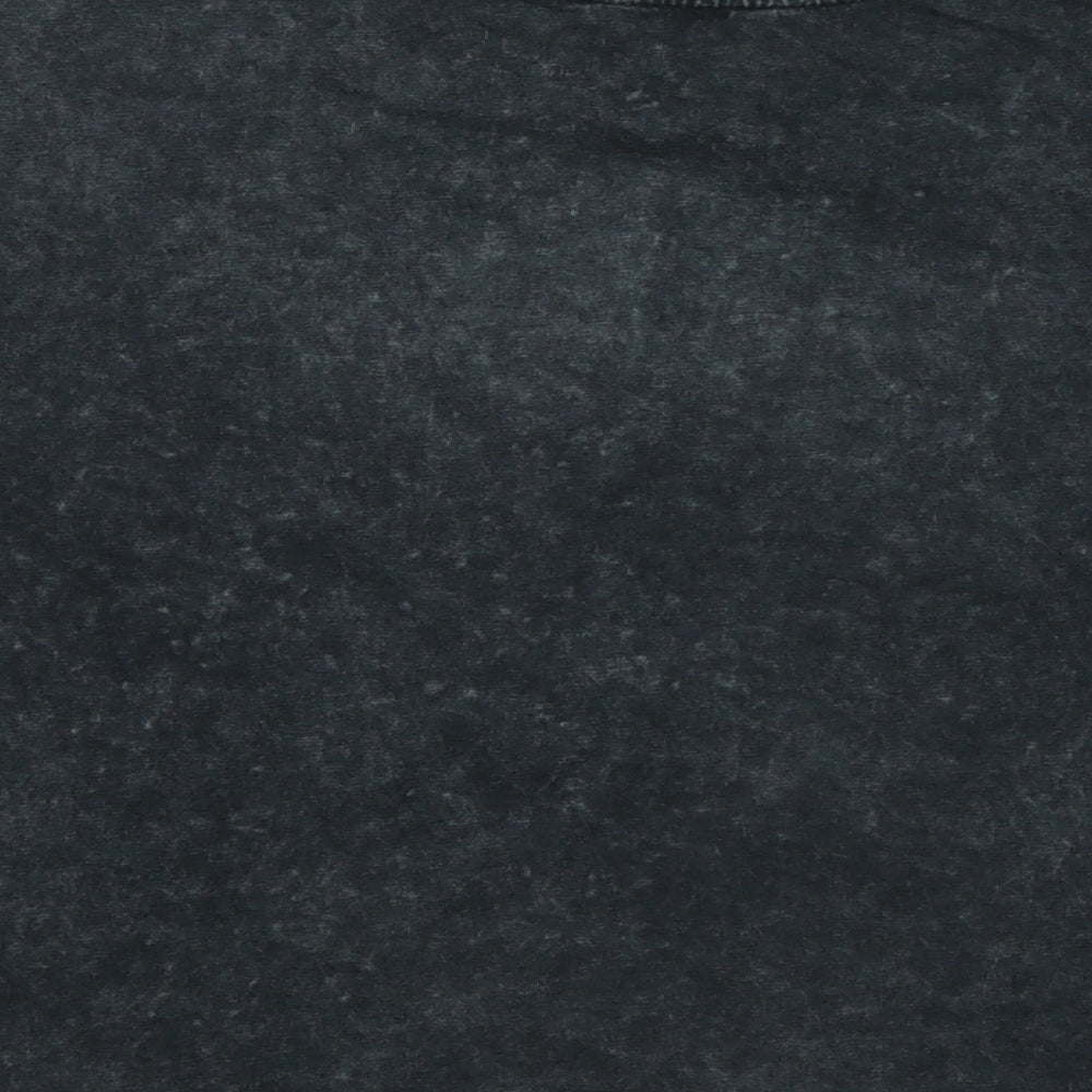 George Girls Grey Cotton Basic T-Shirt Size 14-15 Years Round Neck - Live By The Sun Love By The Moon