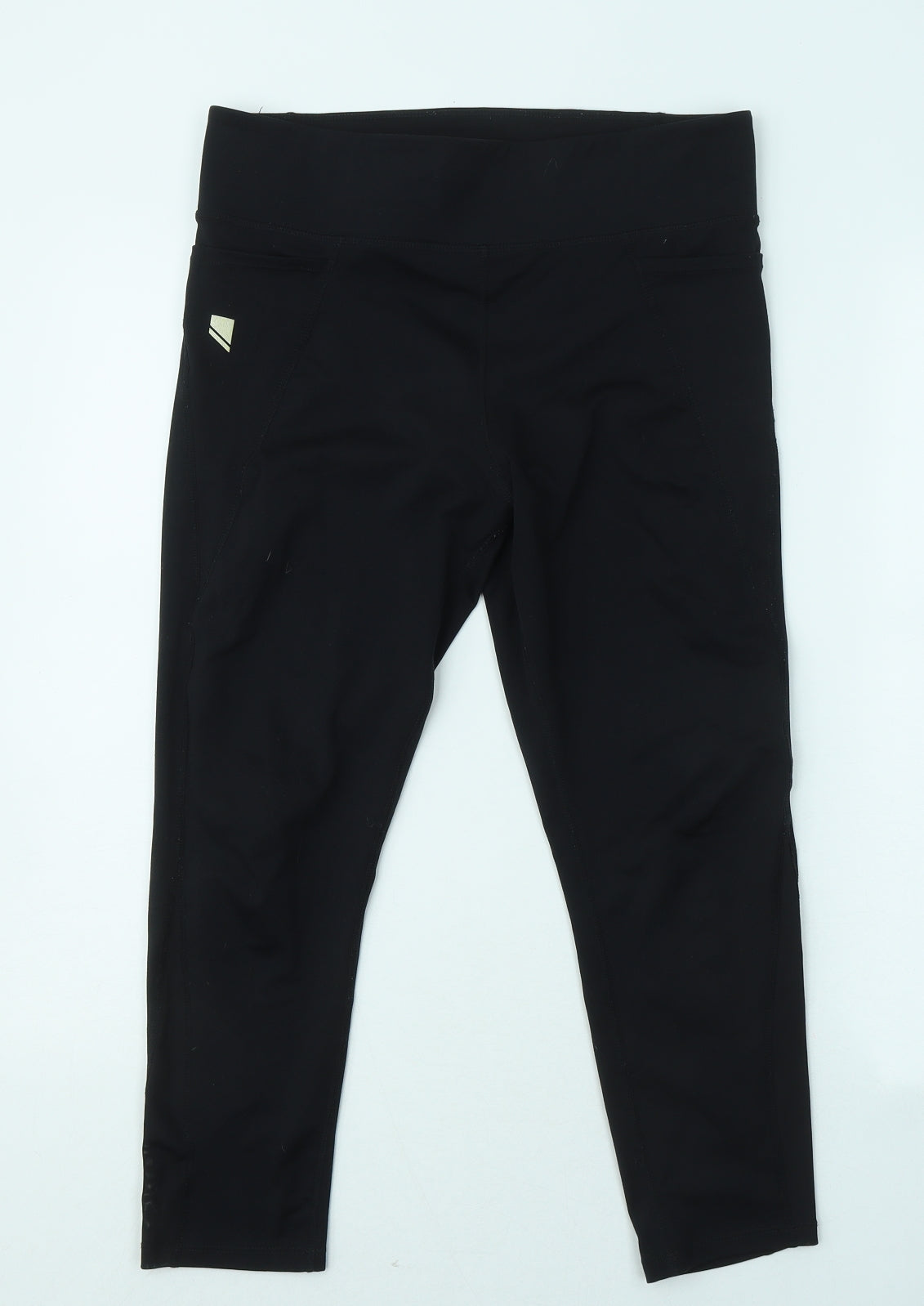 George Womens Black Polyester Compression Leggings Size 12 L22 in Regular
