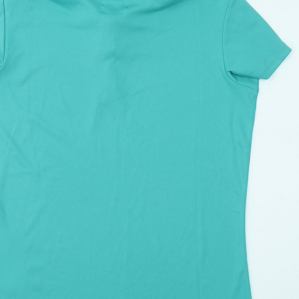 Regatta Womens Green Polyester Basic Polo Size 18 Collared