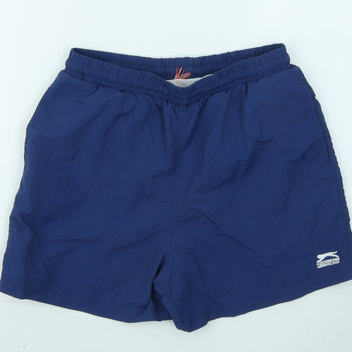 Slazenger Boys Blue Polyester Sweat Shorts Size 13 Years Regular - Swim Shorts