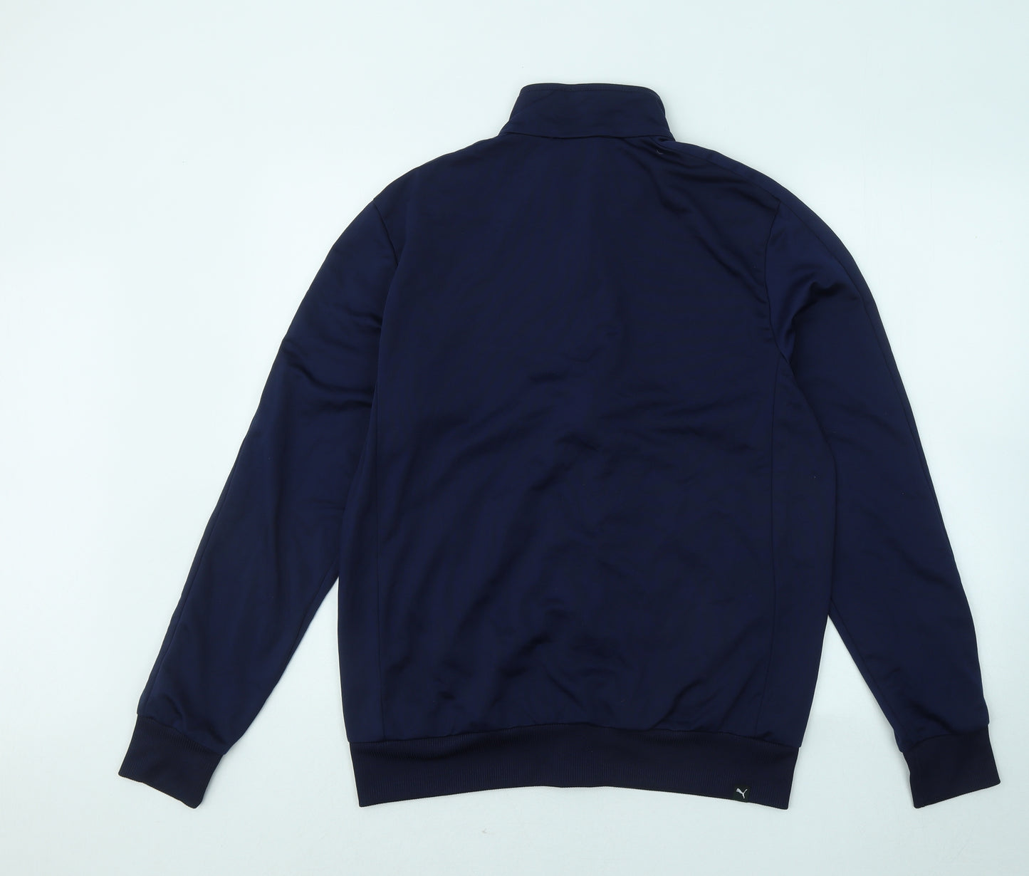 PUMA Mens Blue Polyester Full Zip Sweatshirt Size M