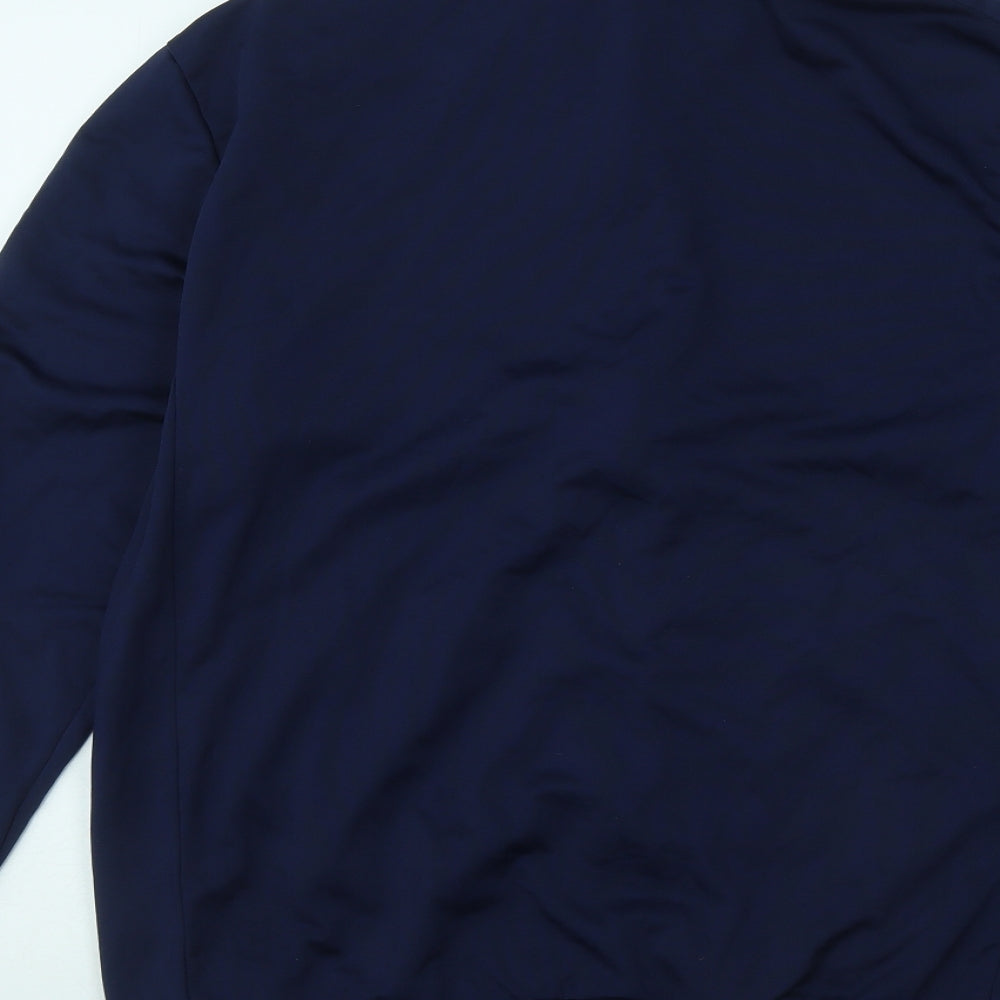 PUMA Mens Blue Polyester Full Zip Sweatshirt Size M