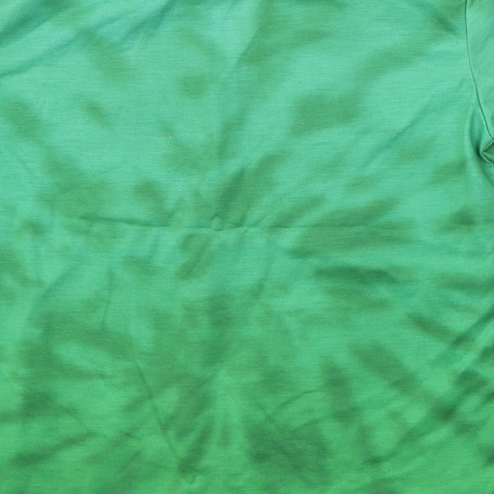 Pep&Co Boys Green Polyester Basic T-Shirt Size 7-8 Years Round Neck - Minecraft Tie-Dye