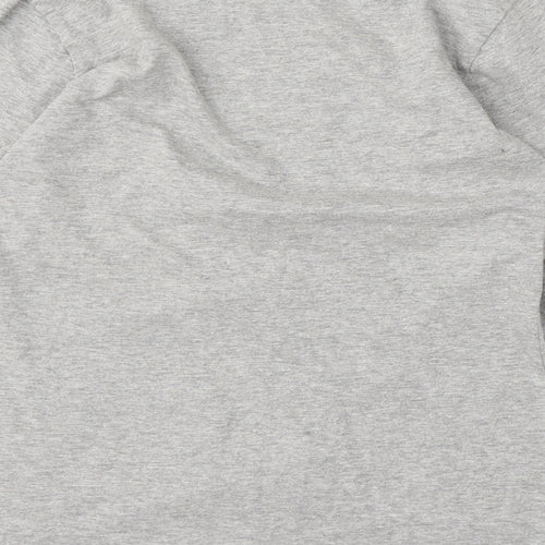 Primark Womens Grey Cotton Basic T-Shirt Size 6 Round Neck - Mama Bear