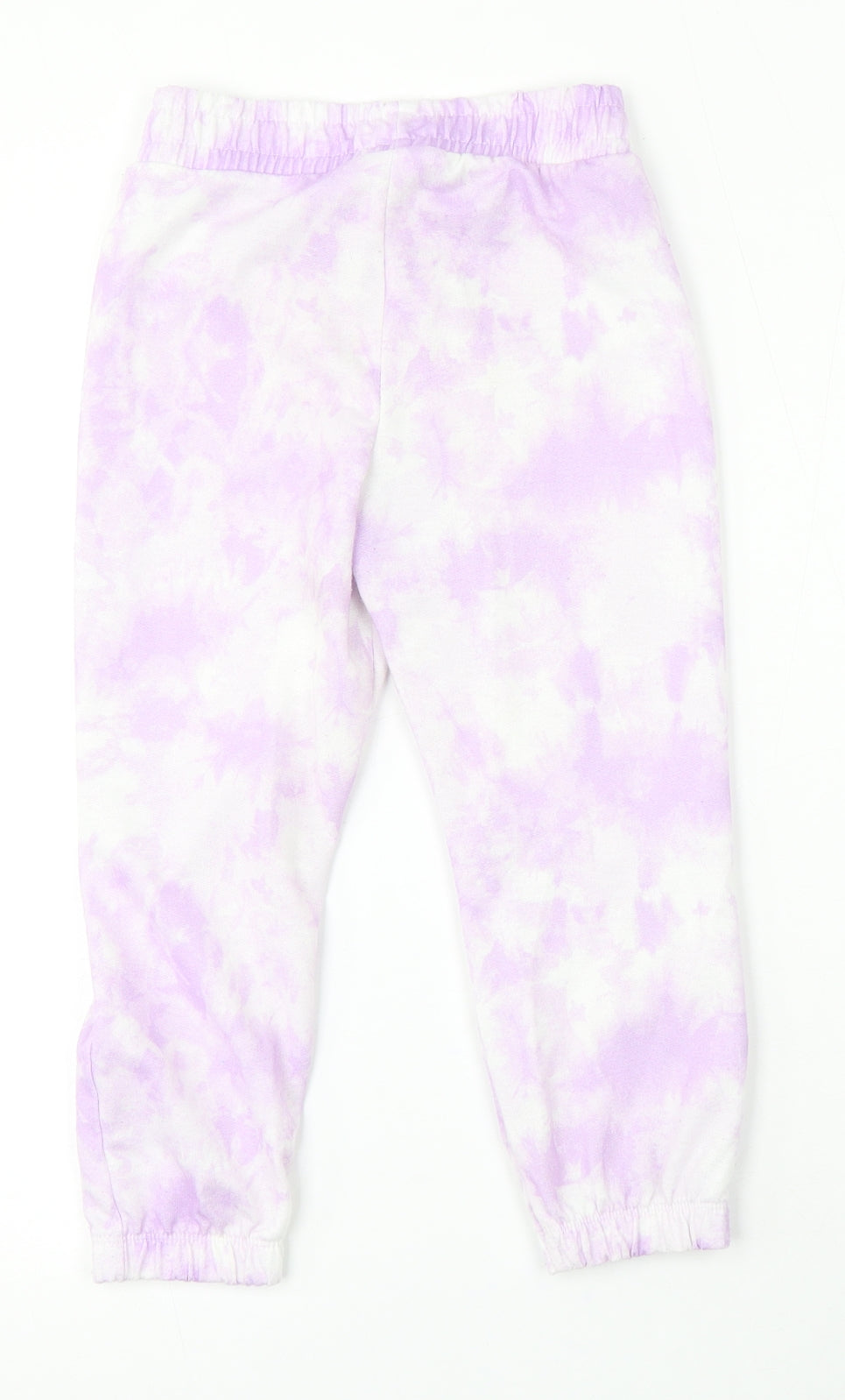 George Girls Purple Geometric Polyester Jogger Trousers Size 6 Years Regular Pullover - Tie Dye