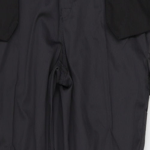 Trojan Mens Grey Polyester Cargo Trousers Size 42 L34 in Regular Button - Work Wear