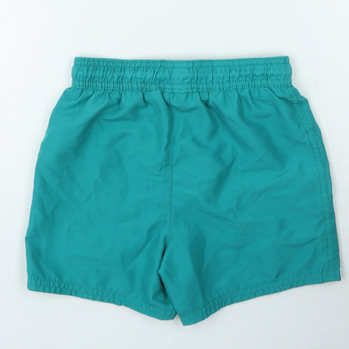 George Boys Green Polyester Sweat Shorts Size 5-6 Years Regular Drawstring