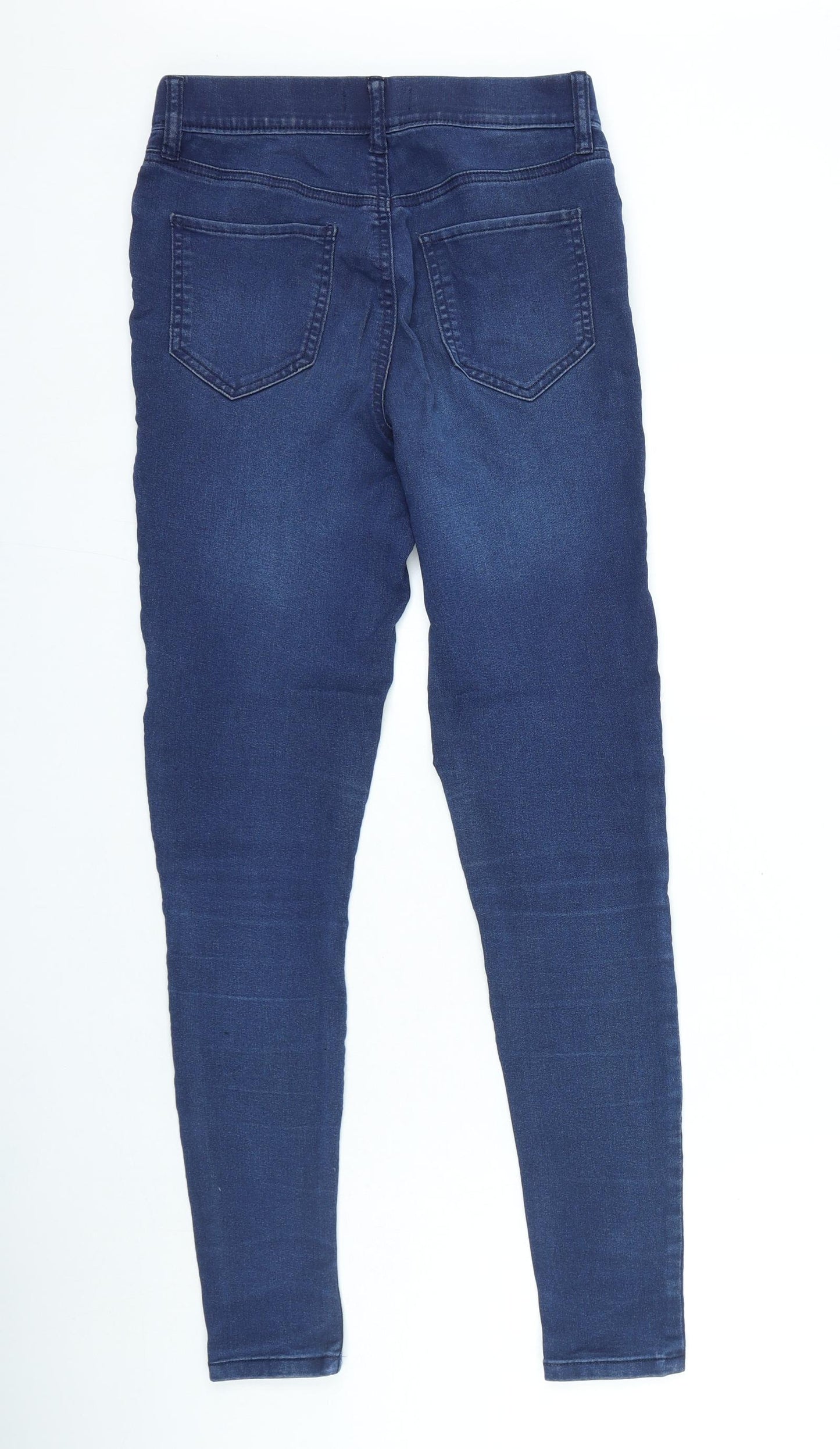 F&F Womens Blue Cotton Jegging Jeans Size 10 L28 in Regular