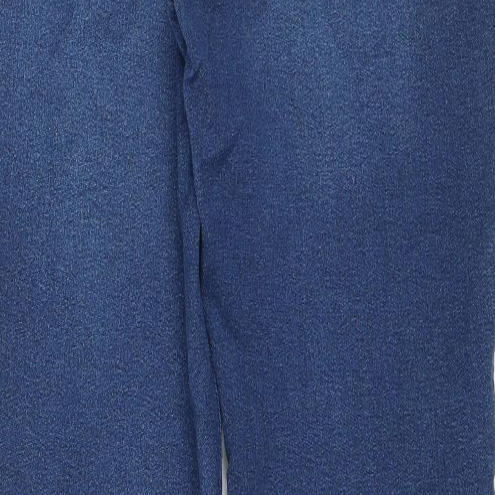 F&F Womens Blue Cotton Jegging Jeans Size 10 L26 in Regular