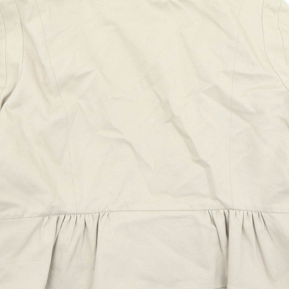 Mint Velvet Womens Beige Jacket Size 18 Zip