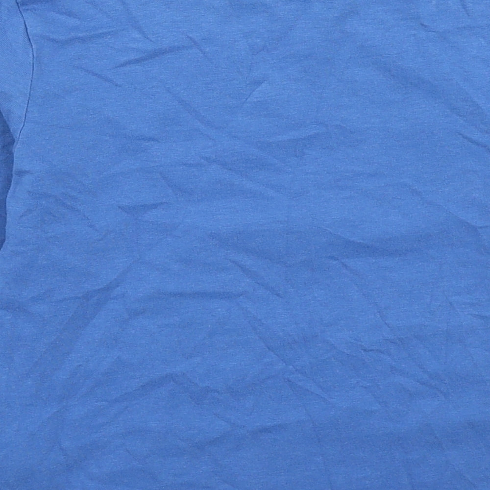 Primark Boys Blue Cotton Basic Casual Size 7-8 Years Round Neck Pullover - Dinosaur