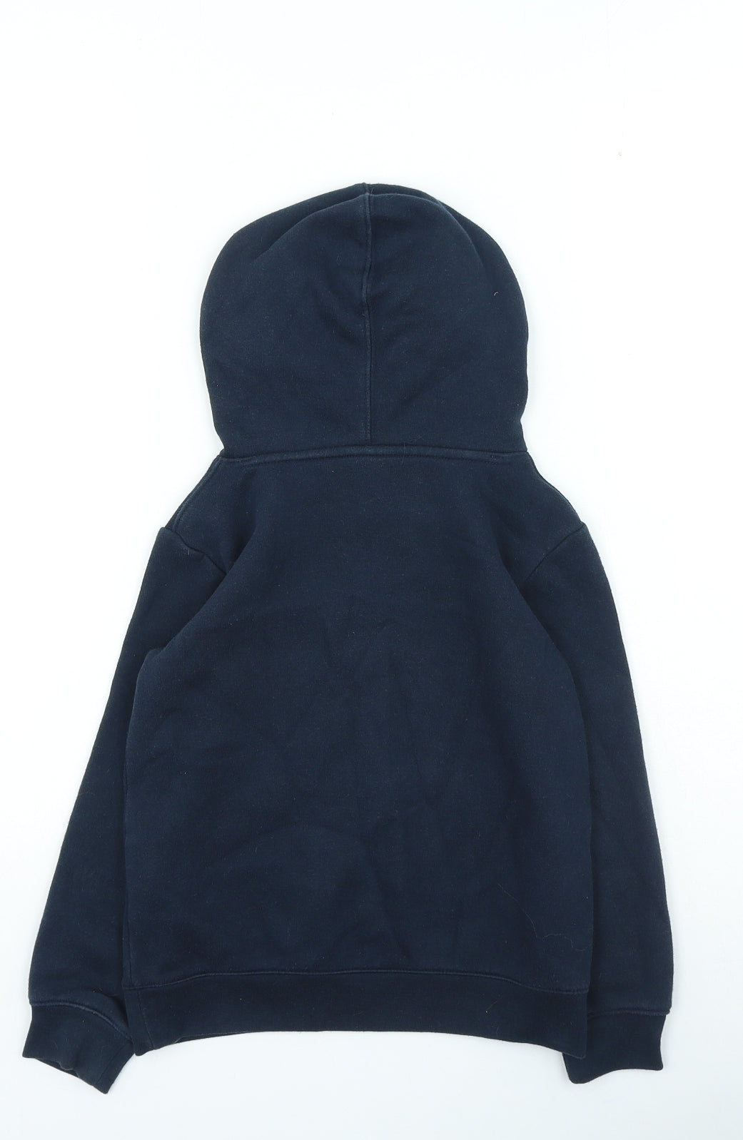 Nike Boys Blue Cotton Pullover Hoodie Size 6 Years Pullover