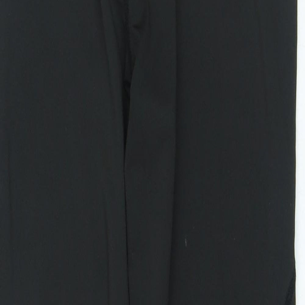 Preworn Womens Black Polyester Pedal Pusher Leggings Size S L25 in
