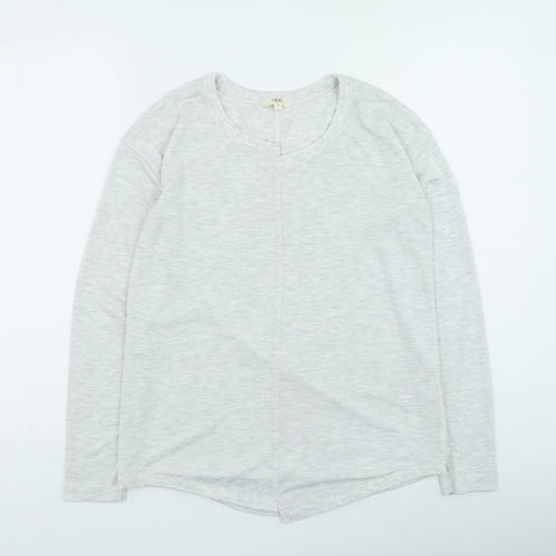 NEXT Womens Grey Round Neck Viscose Pullover Jumper Size 12
