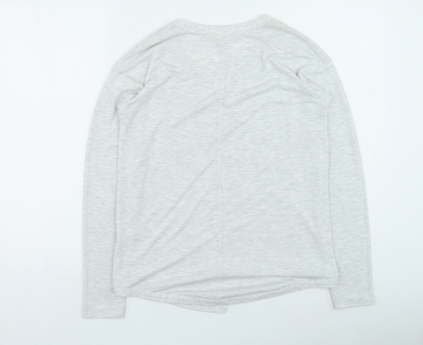 NEXT Womens Grey Round Neck Viscose Pullover Jumper Size 12
