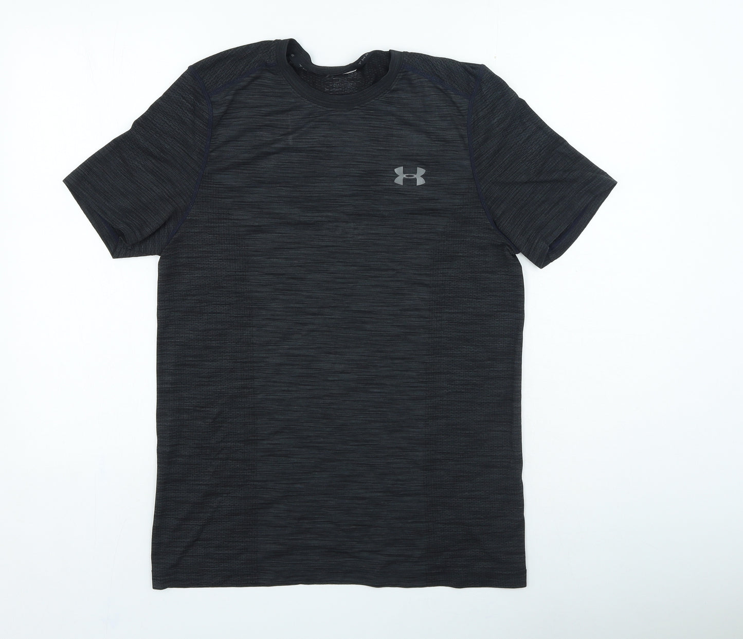 Under armour Mens Grey Polyester T-Shirt Size M Round Neck