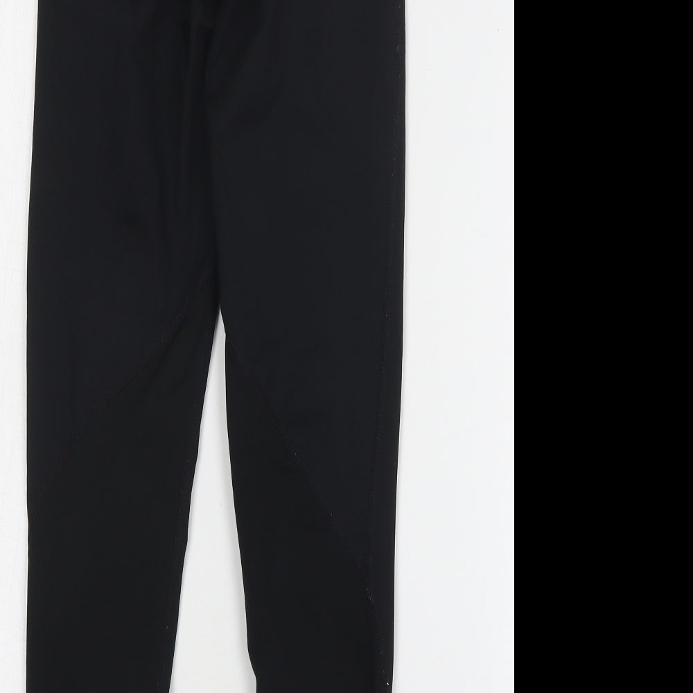 Nike Womens Black Polyester Compression Leggings Size XS L27 in Regular