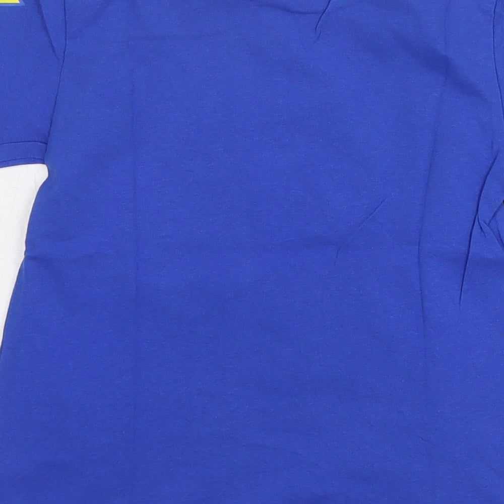 Primark Boys Blue Cotton Basic T-Shirt Size 5-6 Years Round Neck Pullover - Buzz Lightyear